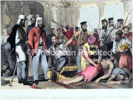 /data/Original Prints/Historical/THE TIMES CORRESPONDENT LOOKING ON AT THE SEAKING OF THE KAISER BAGH.jpg